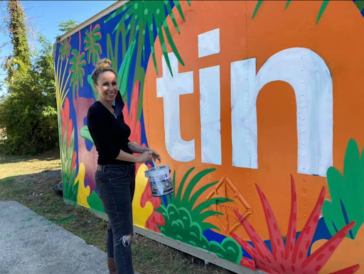 VIVID BRUSH STROKES Elizabeth Wilson-Hill is working on a Mural in Brazil. “I just couldnt imagine living my life without having art in it every day.” Said Wilson-Hill, “So I wanted to design a career where I could travel and do art every day.”


